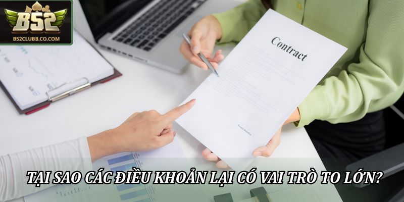 Tại sao các điều khoản lại có vai trò to lớn?