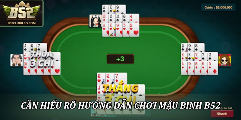 Hướng Dẫn Chơi Mậu Binh B52 Cho Người Mới Bắt Đầu Tham Gia 1 Hiểu rõ hướng dẫn chơi mậu binh B52 mới có thể nhận thưởng