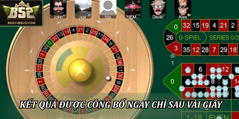 Roulette B52 Đổi Thưởng – Chơi Vui, Nhận Quà Cực Chất 2 Kết quả được công bố ngay chỉ sau vài giây
