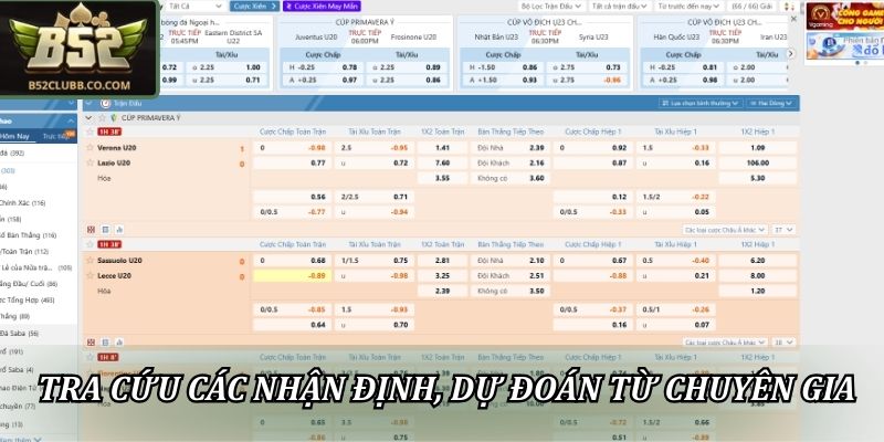 Tỷ Lệ Thắng Tài Xỉu B52club - Bí Quyết Đánh Đâu Trúng Đó 3 Tra cứu các nhận định, dự đoán từ chuyên gia